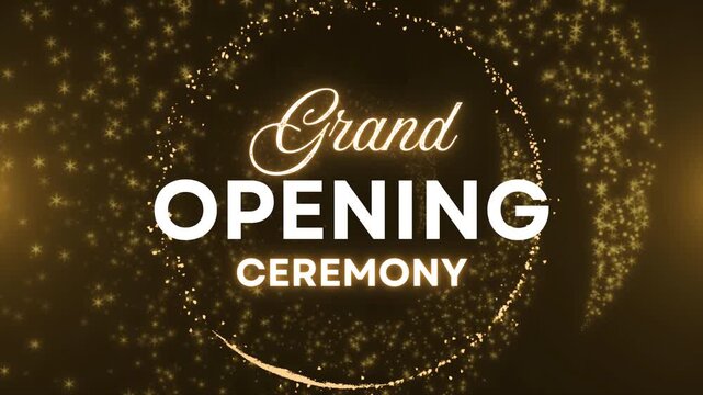 Gold Elegant Grand Opening Ceremony Video