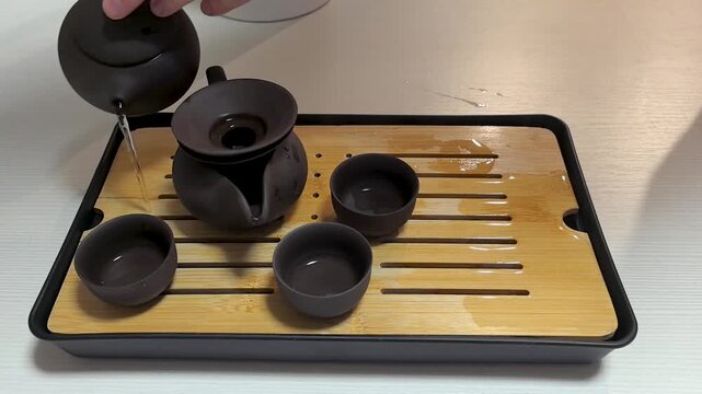 Immerse yourself in a beautiful tea ceremony that celebrates simplicity and mindfulness.