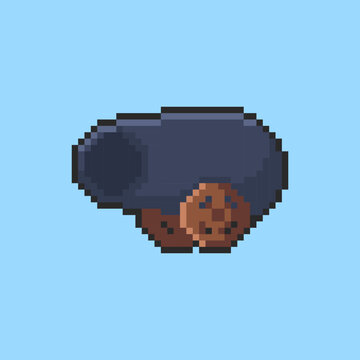 Pixel art Cannon game asset design