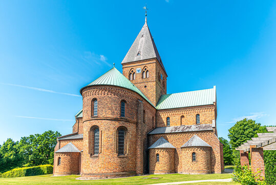 View at the Church of Saint Benedict in the streets of Ringsted - Denmark