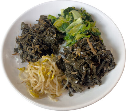 한국 나물 반찬 모음