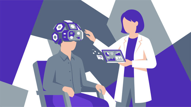 Neural headset monitoring device with advanced sensors for tracking brain activity and cognitive data, designed for medical research and neurofeedback applications.