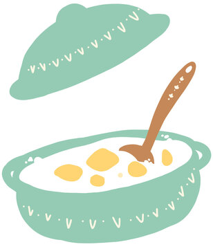 Traditional food on a hot pot called Kolak