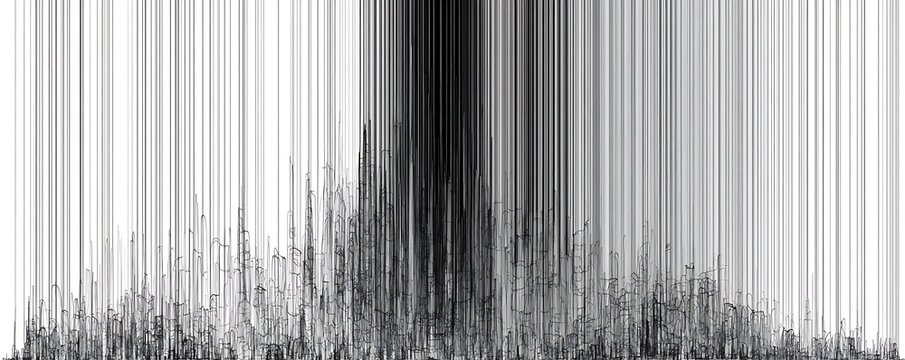 Seamless pattern with gray graphite pencil scribbles. Black and white hand drawn texture. Horizontal background with loose, chaotic pencil strokes