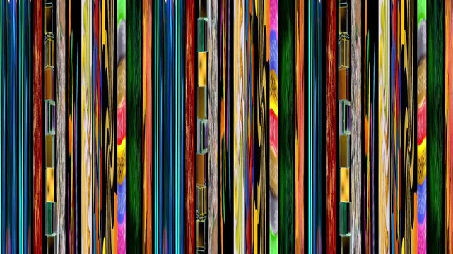 a vibrant, abstract composition characterized by colorful vertical lines and stripes, Expressive energetic abstract texture for creative designs