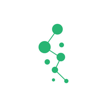 Molecule logo illustration vector template