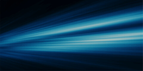 Obraz premium Abstract blue light streaks emanating from a dark background, creating a sense of speed and advanced technology.