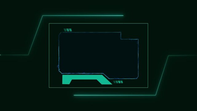 Speech bubble communication icon animation glows on digital backdrops. Bubble communication neon paths feature blue green streaks. Icon animation layout works for chat apps.