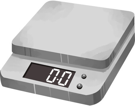 Modern Digital Kitchen Scale for Precise Measuring in Coffee Shops and Cafes