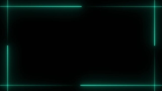 Animation of glowing neon rectangles abstract background. abstract glowing blue neon rectangle border frame. Motion graphics of tow ton rectangle picture frame