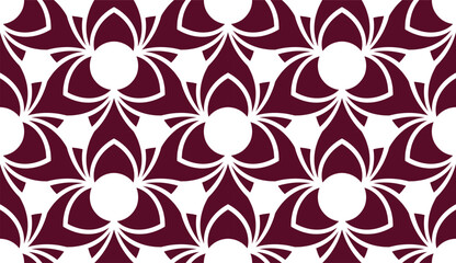 Fototapeta premium Seamless Hexagonal Grid Floral Pattern