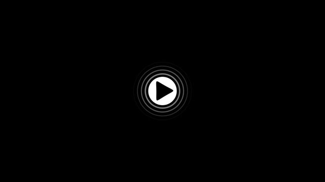 fast forwarding button icon animation on transparent background. Fast forward sign moving forward 4k Footage