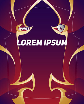 Dynamic Sports Jersey Template with Bold Geometric Shapes and Modern Athletic Style
