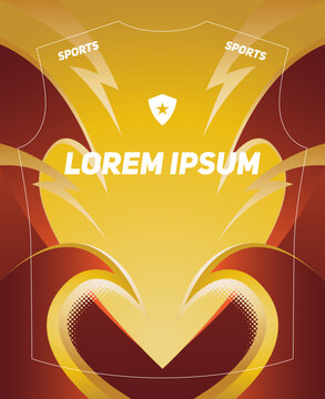 Dynamic Sports Jersey Template with Bold Geometric Shapes and Modern Athletic Style