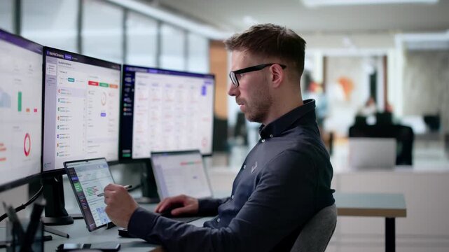 Compliance Officer Reviewing Real-time Sanctions Alerts