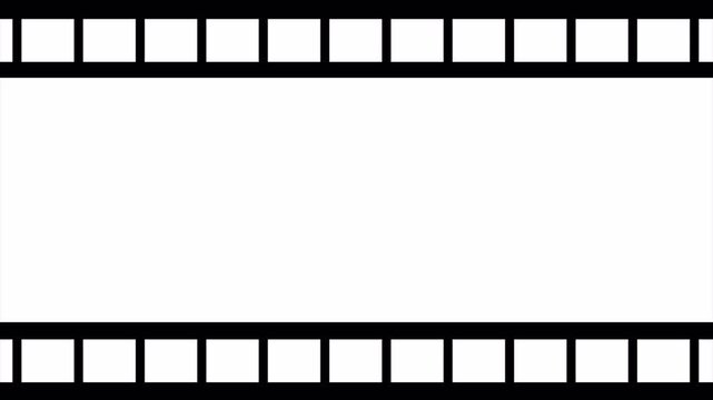 Film Strip Frame Overlay Animation, Cinema Film Border, Vintage Movie Frame