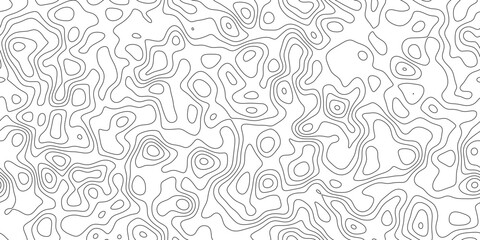 Abstract elegant terrain contour line background, minimal geographic line texture with peaks and valleys, for poster, flyer and background design. © Queality Full