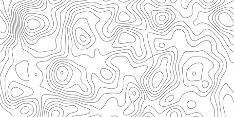 Elegant topographic line art background with abstract elevation pattern, minimal geographic line texture with peaks and valleys, for poster, flyer and background design. © Queality Full
