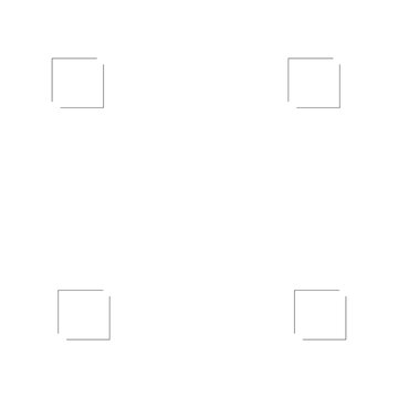 Minimal Open Corner Square Background with Large Copy Space