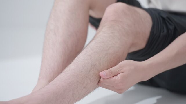 すね毛に悩む男性