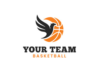 Basketball logo vector illustration, emblem sport logo template © Shahzar