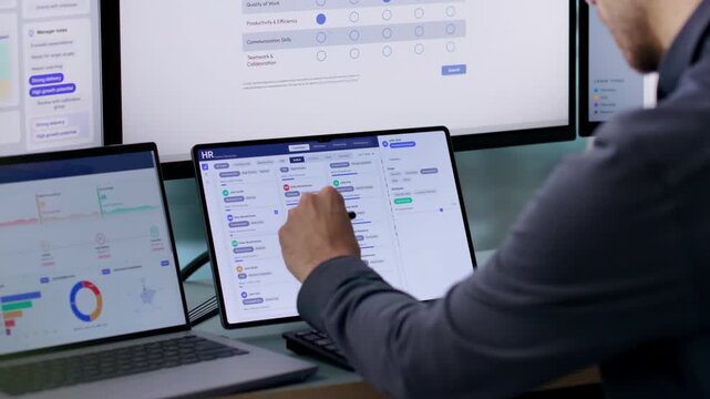 Human Resources Manager Reviewing Employee Performance