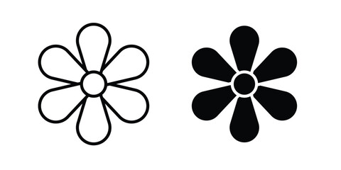 Fototapeta premium Hypericum icon simple drawings set