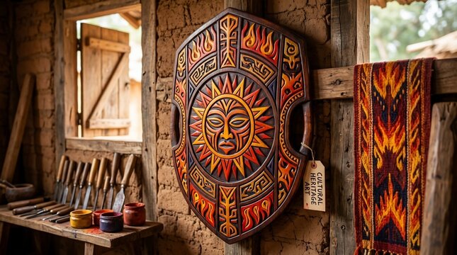 Wooden sun shield
