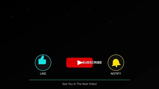Social media interface features a like button and a notification bell alongside a red subscribe button for channels.