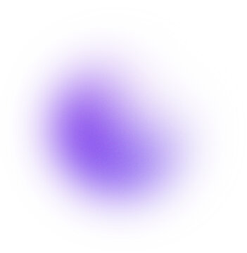 Abstract soft purple gradient spot isolated on a pure white background.