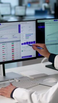 Clinical Trial Manager Analyzes Patient Enrollment Data