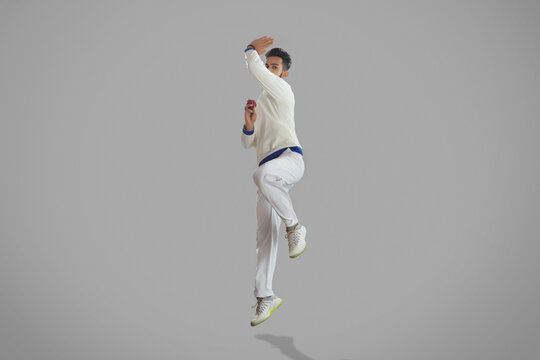 Bowler Bowling ball on grey background
