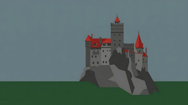 Medieval stone castle built on steep rocky cliff side.
