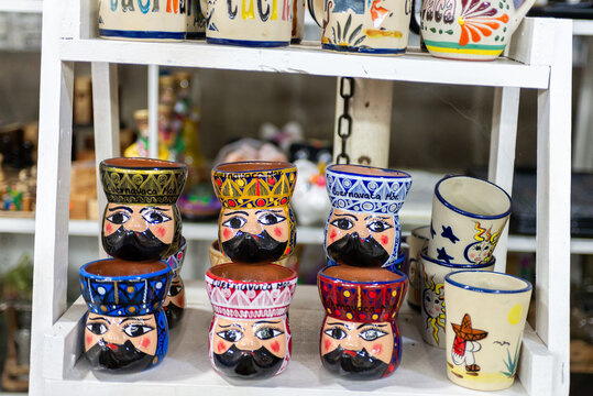 Handcrafted Ceramic Chinelos Cups Inspired by Traditional Morelos Folk Culture