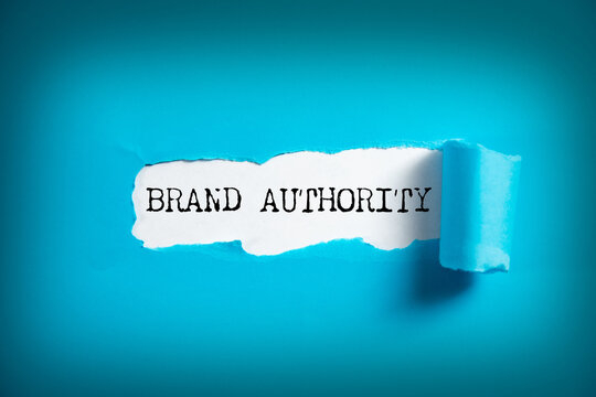 brand  AUTHORITY text on paper