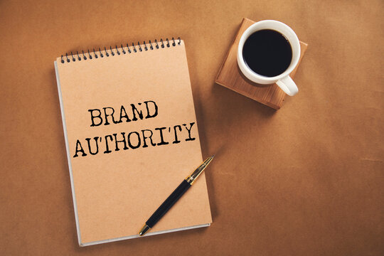 brand  AUTHORITY text on paper