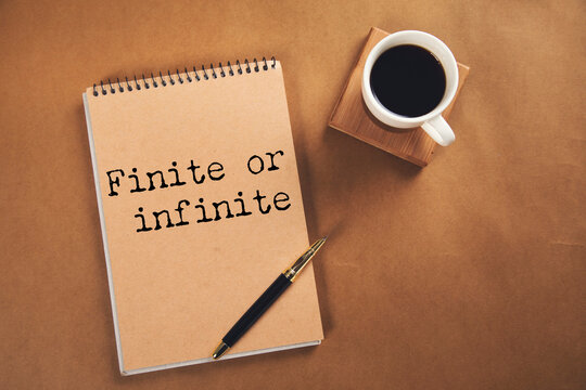 Finite or infinite text on torn paper