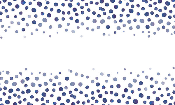 Blueberry Summertime Frame Summer Berry Border Design Background