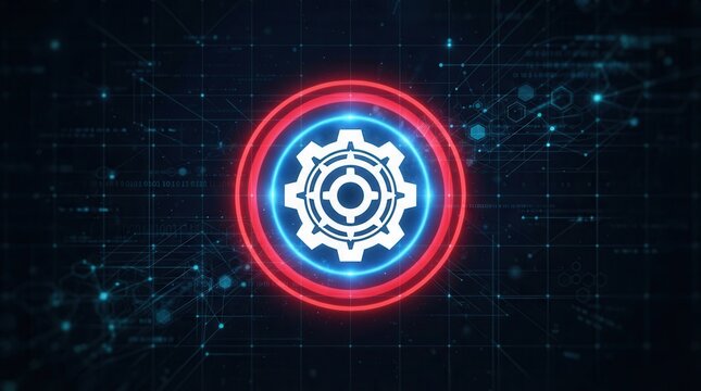 Digital graphic dark background center image Standards Concept: Establishing Quality and Consistency Across Industries