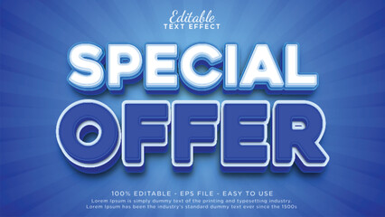Obraz premium Special offer 3d text effect 