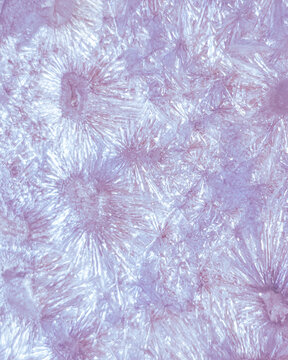 Pink and purple amethyst crystal macro texture, vertical abstract mineral background