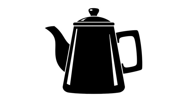 Black electric kettle on a kitchen counter