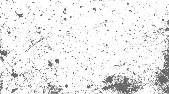 Abstract Distressed Grunge Surface, Black and White Rough Texture, Dirty Scratched Background, Vintage Weathered Pattern, Aged Grunge Overlay, Vector Illustration.
