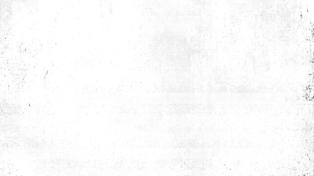Grunge Vintage Halftone Background with Organic Ink Print Texture, Distressed Dot Pattern, Rough Screen Tone Effect, Weathered Ink Surface, Abstract Black and White Vector Illustration.