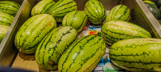 watermelons in the market.  © Sankarji-3RdEYE