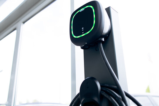 Electric vehicle charging station providing clean energy, promoting sustainability and eco-friendly transportation solutions for a greener future