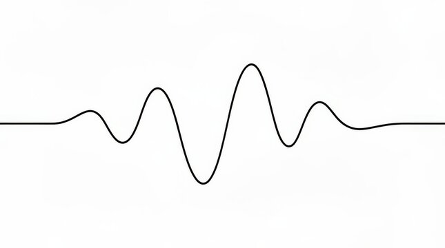 A simple black continuous line forming a waveform-like pattern on a white background.