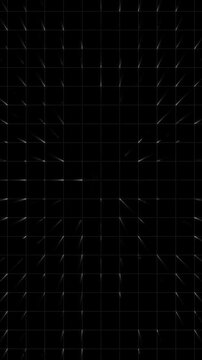 Dark technology grid background with scattered bright light points Digital grid symbol for computer binary processing core matrix layout Digital grid animation for technology scifi user