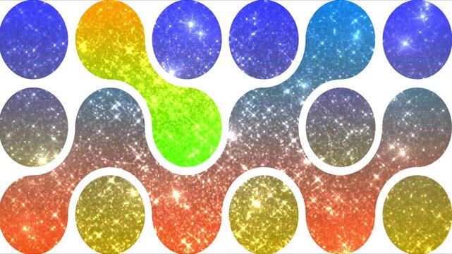 Colorful Glitter Wave Pattern. Motion Graphic Background