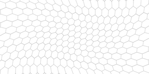 Fishing or soccer net. Repeated hexagon pattern. Black wired mesh texture isolated on white background. Metallic or fabric fence, cage or lattice structure. Vector graphic Illustration. © suprikacenhk